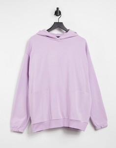 Сиреневый худи в стиле oversized с квадратными карманами ASOS DESIGN-Фиолетовый цвет