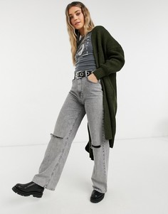 Кардиган цвета хаки Topshop-Зеленый