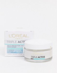 Увлажняющее средство LOreal Paris Triple Active Day 24H-Бесцветный Loreal