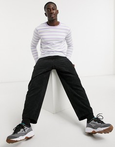 Лонгслив в сиреневую полоску Jack & Jones Originals-Голубой