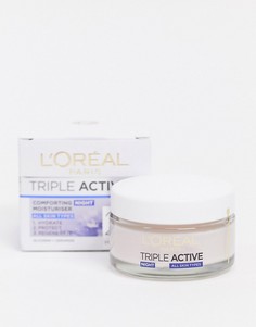 Успокаивающий ночной крем LOreal Paris Triple Active 24HR-Бесцветный Loreal