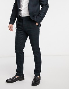 Косюмные брюки в клетку River Island-Зеленый