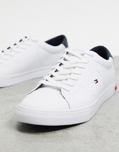 Белые кожаные кроссовки с логотипом Tommy Hilfiger Essential-Белый