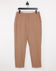 Бежевые классические брюки Topshop-Бежевый
