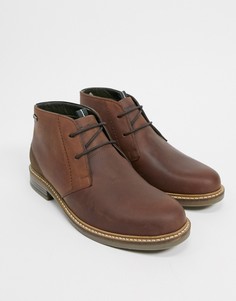 Коричневые кожаные ботинки со шнуровкой Barbour Readhead-Светло-коричневый
