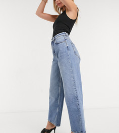 Джинсы в винтажном стиле с завышенной талией ASOS DESIGN Petite-Синий