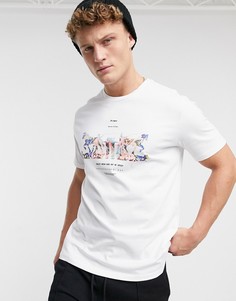 Белая футболка с принтом в виде 2 лошадей Levis-Белый Levis®