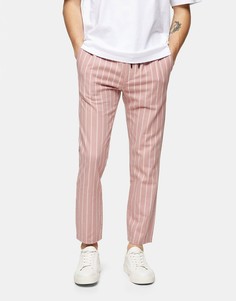Розовые строгие джоггеры Topman-Розовый
