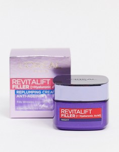 Противовозрастной восстанавливающий ночной крем LOreal Paris - Revitalift Filler-Бесцветный Loreal