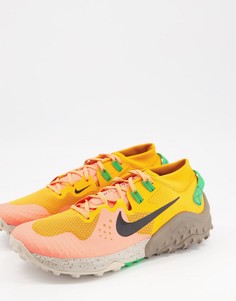 Оранжевые кроссовки Nike Running Wildhorse 6-Оранжевый