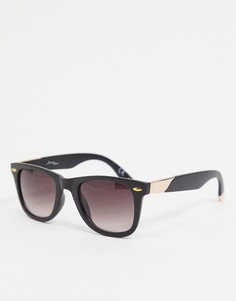 Квадратные солнцезащитные очки в черной оправе Jeepers Peepers-Черный