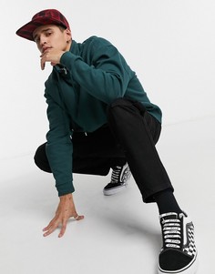 Зеленый свитшот в стиле oversized с высоким воротом на молнии ASOS DESIGN-Зеленый цвет