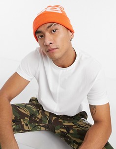 Оранжевая шапка-бини с логотипом AAPE By A Bathing Ape-Оранжевый цвет