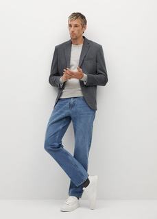 Хлопковый пиджак slim fit - London Mango