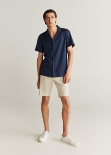 Рубашка regular fit хлопок и лиоцелл - Sia Mango