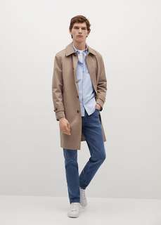 Хлопковая рубашка оксфорд regular fit - Oxford Mango