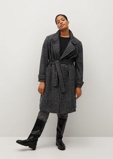 Фактурное пальто из шерсти - Minimal Mango