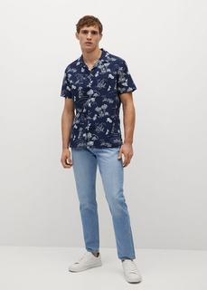 Тропическая рубашка с короткими рукавами - Palm-h Mango