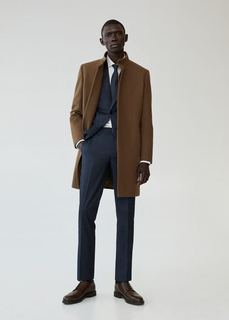 Пальто с шерстью Tailored - Funnel-i Mango