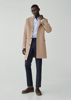 Пальто Tailored из переработанной шерсти - Michigan-i Mango
