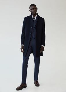 Пальто с шерстью Tailored - Funnel-i Mango