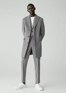 Пальто Tailored из переработанной шерсти - Michigan-i Mango