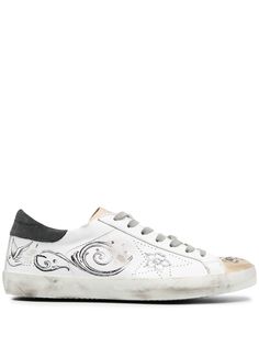 Golden Goose кеды Superstar с эффектом потертости