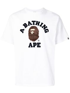 A BATHING APE® футболка с аппликацией и логотипом