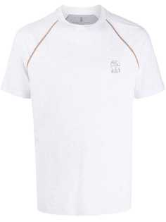 Brunello Cucinelli футболка с круглым вырезом и логотипом