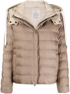 Brunello Cucinelli стеганая куртка с капюшоном