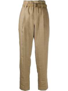 Brunello Cucinelli укороченные брюки с поясом