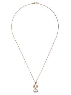 Yoko London колье Classic Akoya из розового золота с жемчугом и бриллиантами