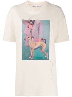 Acne Studios футболка с нашивкой
