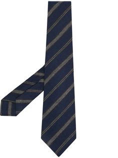 Kiton галстук в диагональную полоску