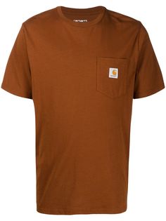 Carhartt WIP футболка с карманом и нашивкой-логотипом