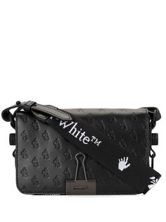 Off-White мини-сумка с тисненым логотипом