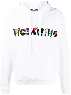 Moschino худи с вышитым логотипом