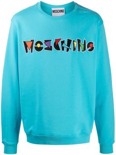 Moschino толстовка с вышитым логотипом