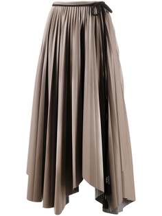 Nanushka плиссированная юбка асимметричного кроя