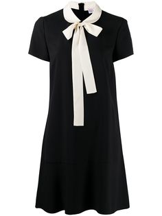 RED Valentino платье-трапеция с бантом