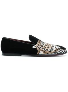Dolce & Gabbana лоферы с вышивкой тигра
