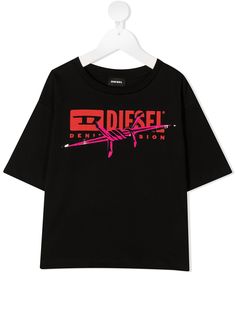Diesel Kids футболка с короткими рукавами и принтом