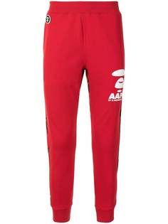 AAPE BY *A BATHING APE® зауженные спортивные брюки