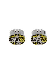 Burberry Graffiti print cufflinks