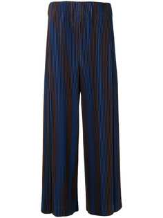 Homme Plissé Issey Miyake укороченные брюки Horogram в полоску