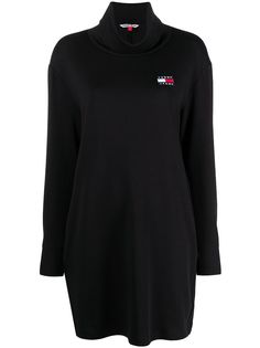 Tommy Hilfiger платье с высоким воротником и нашивкой