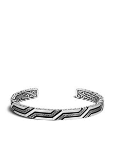 John Hardy узкий браслет-кафф Classic Chain (8 мм)