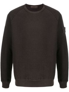 Stone Island свитер с рукавами реглан и нашивкой-логотипом