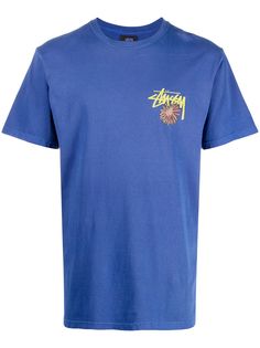 Stussy футболка с круглым вырезом и графичным принтом