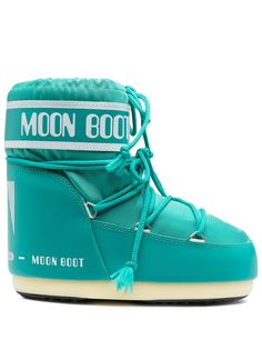 Moon Boot дутые ботинки на шнуровке с логотипом